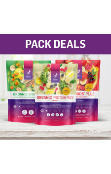 1 x Organic ProteinMax Original, 1 x Superfoods Plus and 1 x Organic Smartea - Normal SPR £123.97